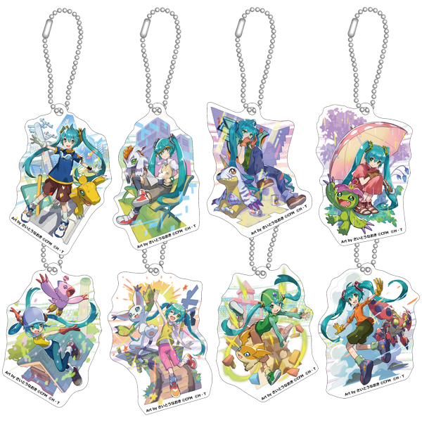 初音ミク デジモンアドベンチャー アクリルキーホルダー 全８種 Art By さいとうなおき Premiumstore Jp プレミアムストア