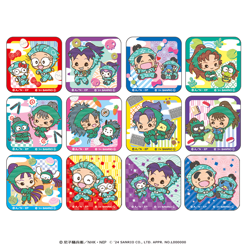 忍たま乱太郎×サンリオキャラクターズ アクリルマグネット（全12種）