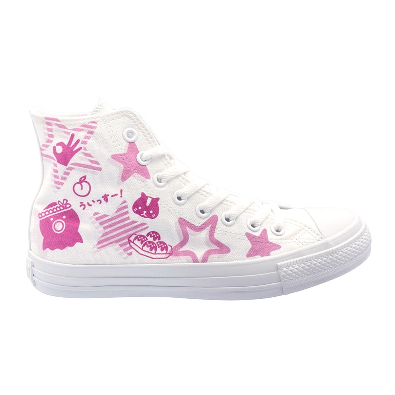 White atelier BY CONVERSE × ラブライブ！スーパースター!! ALL STAR COLORS R HI 嵐千砂都