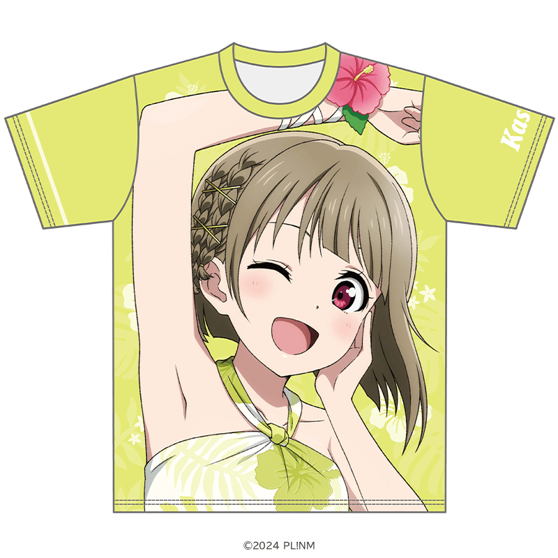 ラブライブ！虹ヶ咲学園スクールアイドル同好会 Tシャツ 中須 かすみ かりゆしver.  _pre