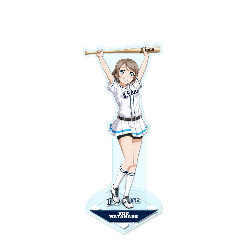 ラブライブ！サンシャイン!!×埼玉西武ライオンズ アクリルスタンド 渡辺曜 baseball