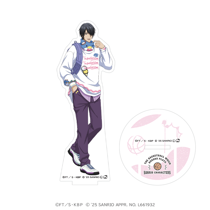 黒子のバスケ×サンリオキャラクターズ オーロラアクリルスタンド 氷室 辰也×タキシードサム  ストバスver. _pre