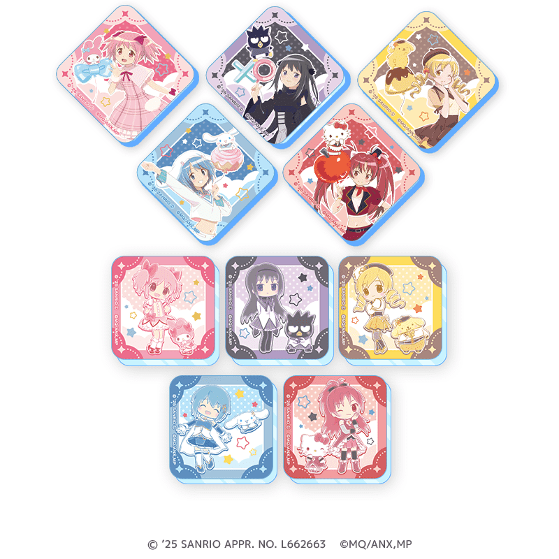 サンリオキャラクターズ×魔法少女まどか☆マギカ アクリルマグネット 等身＆ミニキャラver.（全10種） _pre