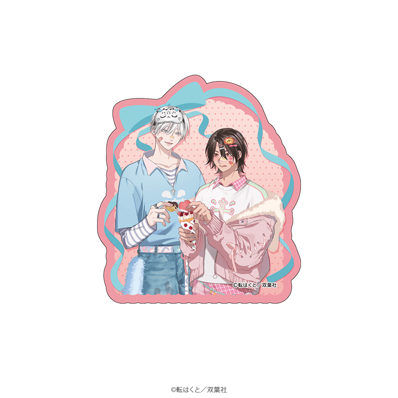 マージナル8周年フェア 愛しのしっぽちゃん モバイルステッカー デートver. _pre