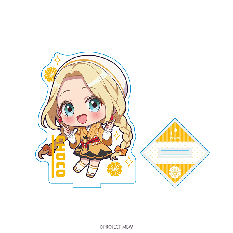 前橋ウィッチーズ アクリルスタンド 三俣チョコ ミニキャラ 花屋制服ver. _pre