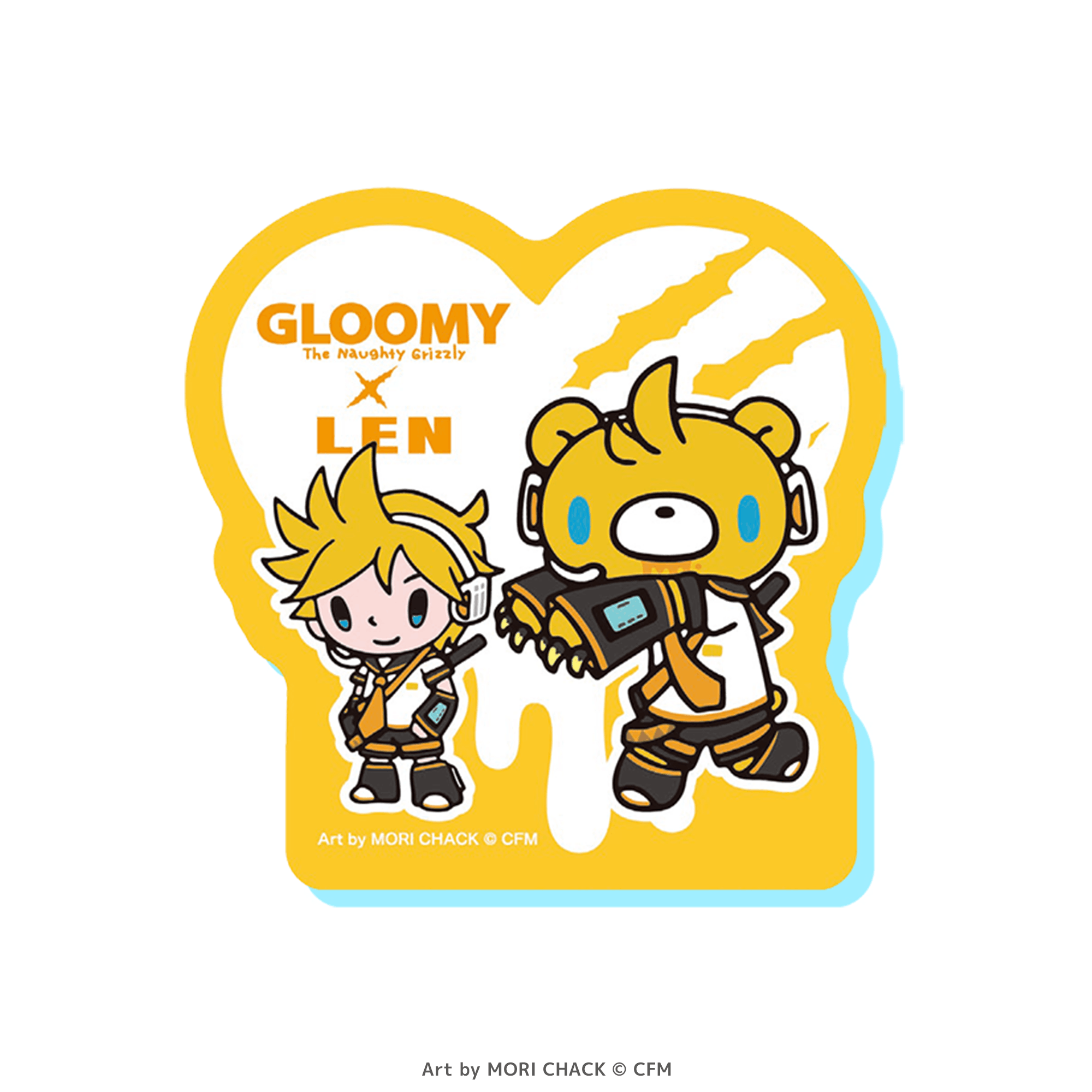 GLOOMY meets 初音ミク アクリルメモクリップ グルーミー＆鏡音レン ミニキャラver. _pre