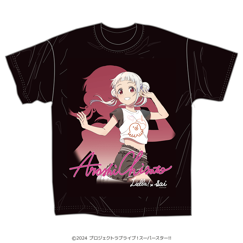 美容室sai×ラブライブ!スーパースター!! Tシャツ 嵐 千砂都 _pre