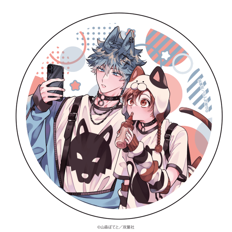 マージナル8周年フェア 蓮木くんと三毛くん 白雲石コースター デートver. _pre