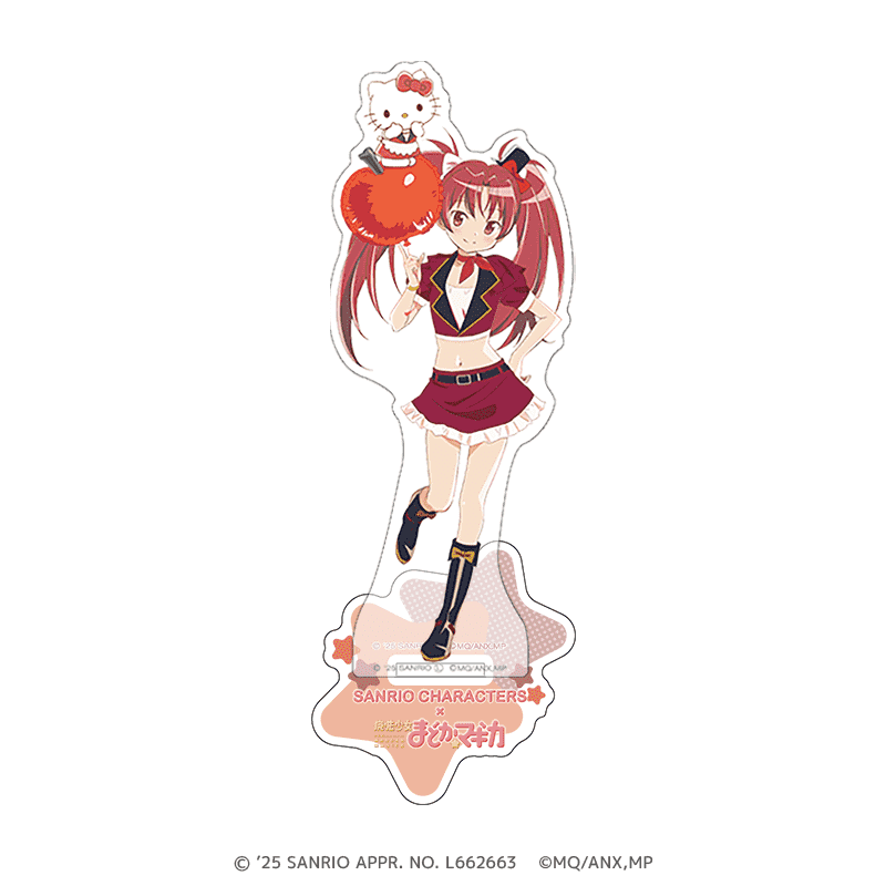 サンリオキャラクターズ×魔法少女まどか☆マギカ アクリルスタンド 佐倉 杏子×ハローキティ _pre