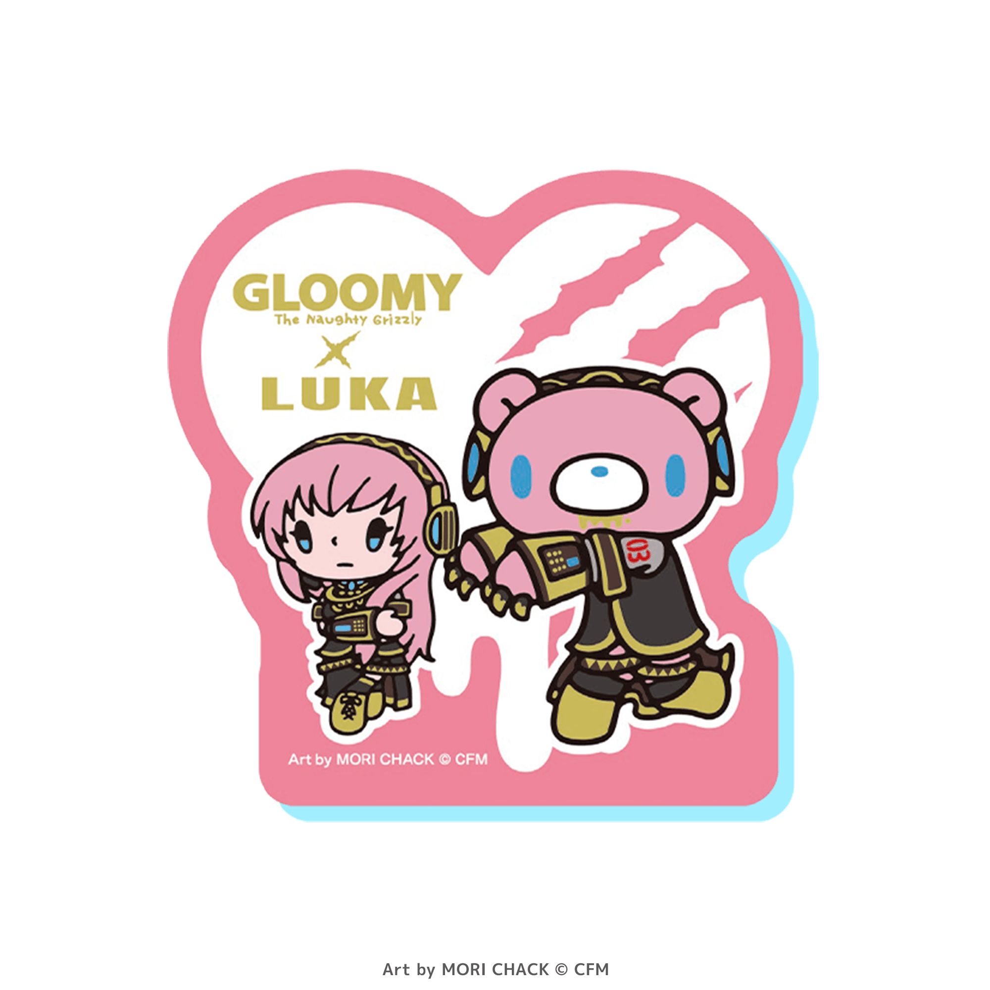 GLOOMY meets 初音ミク アクリルメモクリップ グルーミー＆巡音ルカ ミニキャラver. _pre
