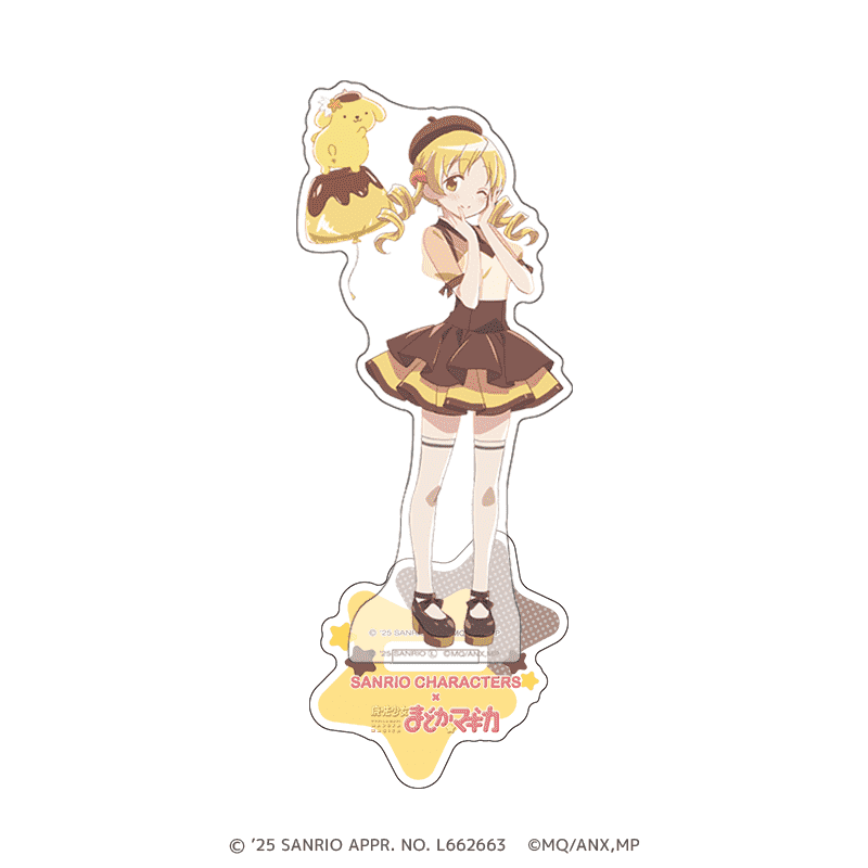 サンリオキャラクターズ×魔法少女まどか☆マギカ アクリルスタンド 巴 マミ×ポムポムプリン _pre
