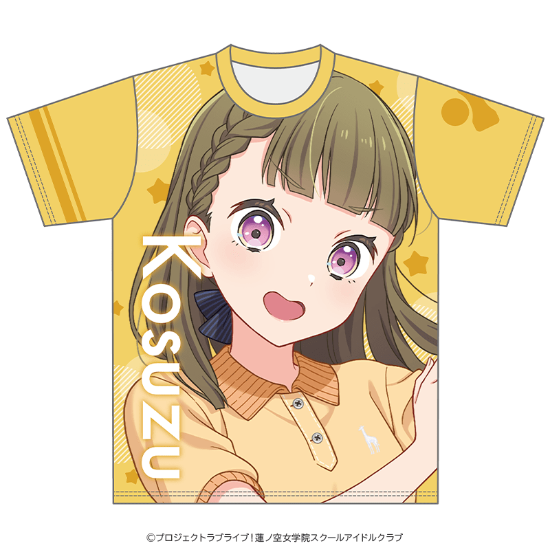 ラブライブ！蓮ノ空女学院スクールアイドルクラブ カラーTシャツ 徒町小鈴 レッスンウェアver. _pre