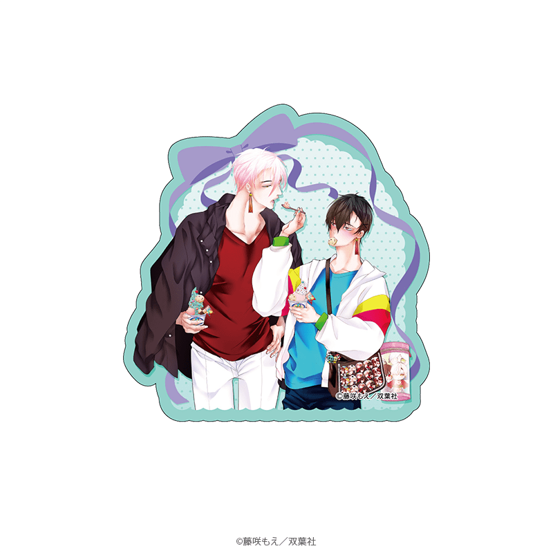 マージナル8周年フェア 腐男子召喚～異世界で神獣にハメられました～ モバイルステッカー 凪・琴音 デートver. _pre