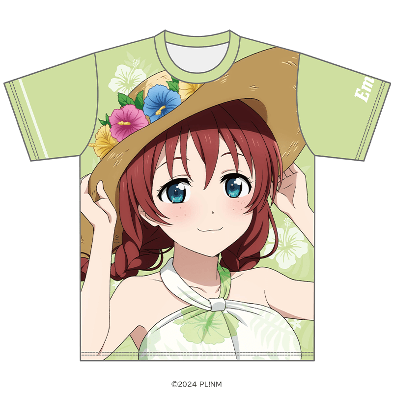 ラブライブ！虹ヶ咲学園スクールアイドル同好会 Tシャツ エマ・ヴェルデ かりゆしver. _pre