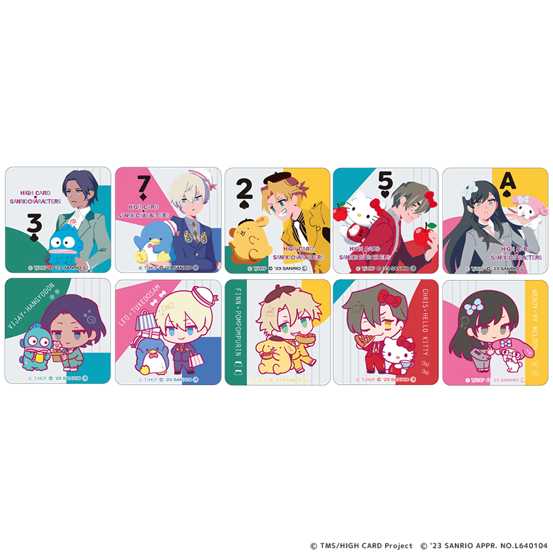 HIGH CARD×サンリオキャラクターズ アクリルマグネット（全10種）