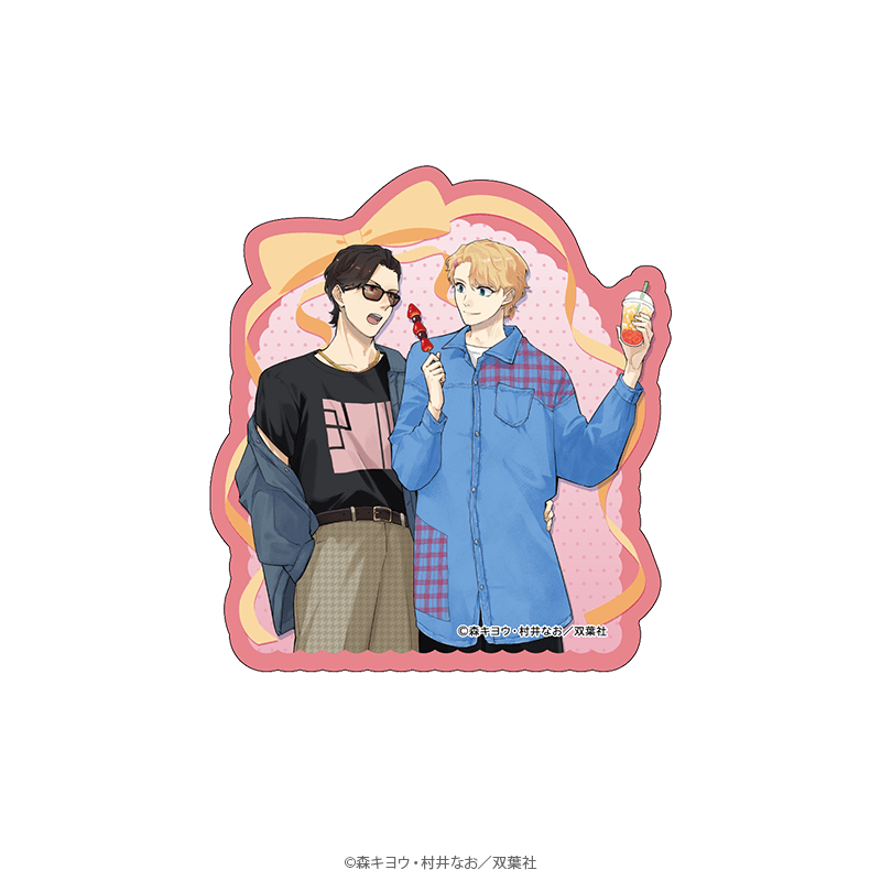 マージナル8周年フェア 乙女ゲームの悪役が、隠しキャラを恋人になんかするもんじゃない モバイルステッカー デートver. _pre