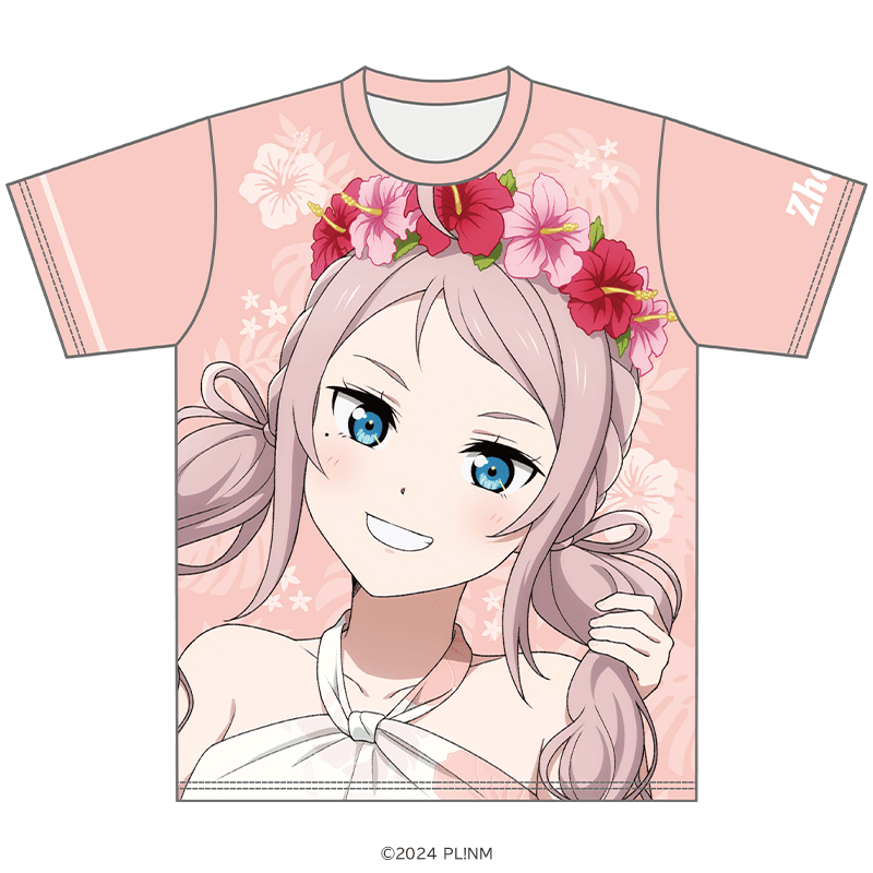 ラブライブ！虹ヶ咲学園スクールアイドル同好会 Tシャツ 鐘 嵐珠 かりゆしver. _pre