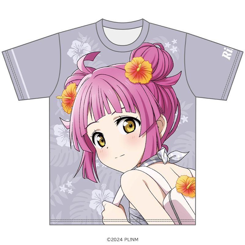 ラブライブ！虹ヶ咲学園スクールアイドル同好会 Tシャツ 天王寺 璃奈 かりゆしver. _pre