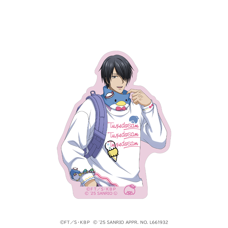 黒子のバスケ×サンリオキャラクターズ モバイルステッカー 氷室 辰也×タキシードサム  ストバスver. _pre