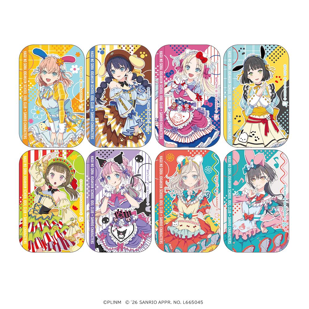 ラブライブ!蓮ノ空女学院スクールアイドルクラブ×サンリオキャラクターズ スクエア缶バッジ ティーパーティver.(全8種) _pre