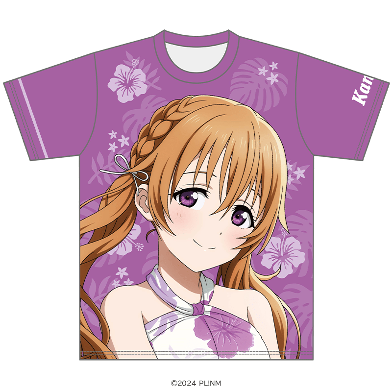 ラブライブ！虹ヶ咲学園スクールアイドル同好会 Tシャツ 近江 彼方 かりゆしver. _pre