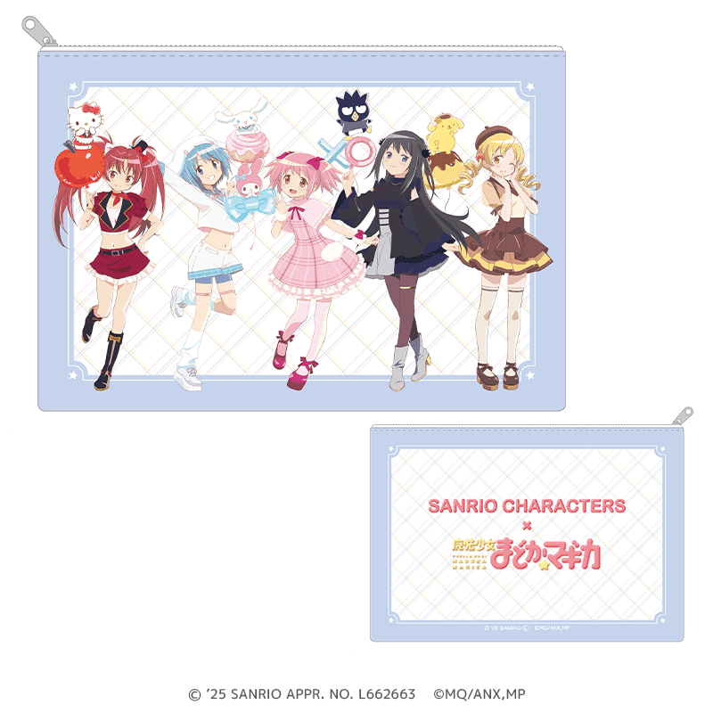 サンリオキャラクターズ×魔法少女まどか☆マギカ フラットポーチ _pre