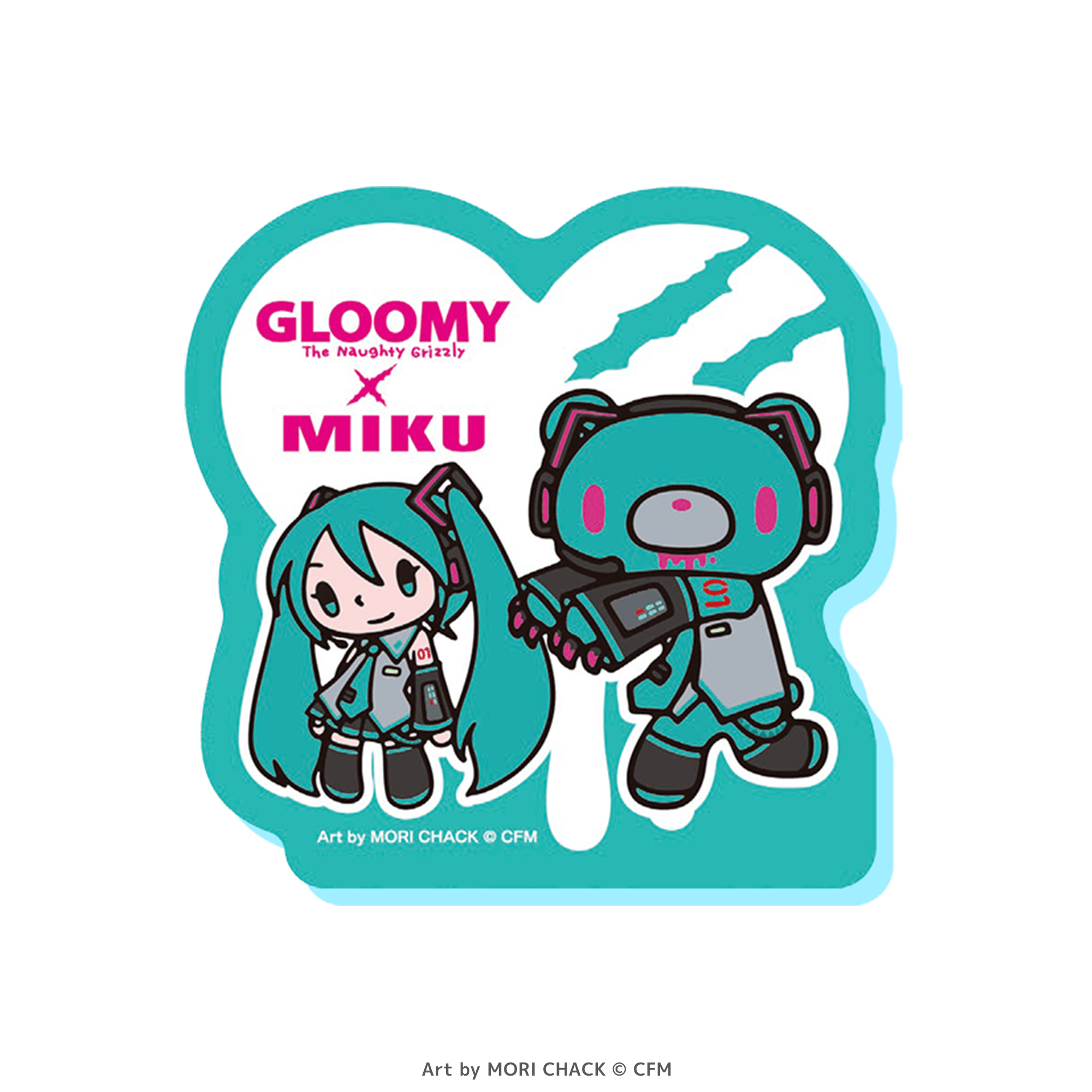 GLOOMY meets 初音ミク アクリルメモクリップ グルーミー＆初音ミク ミニキャラver. _pre